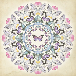 LANGLEY STREET Prosperity Mandala I by Melissa Wang - Wrapped Canvas Painting