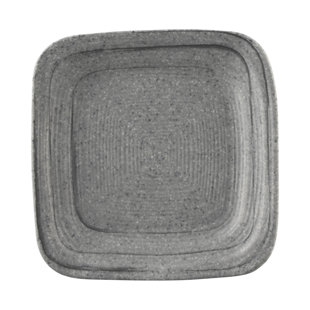 ELITE GLOBAL SOLUTIONS Square Della Terra Stoneware 5'' Melamine Square Salad/Dessert Plate (Set of 6)