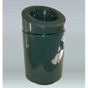 ALLIED MOLDED PRODUCTS Ashton Fiberglass Open Trash Can -