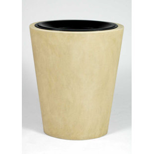 ALLIED MOLDED PRODUCTS Cairo Fiberglass Open Trash Can -