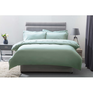 BELLEDORM Cotton Solid Colour Duvet Cover Set with Pillowcases