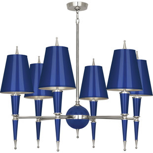 ROBERT ABBEY Versailles 6 - Light Dimmable Geometric Chandelier