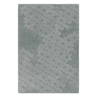 EBERN DESIGNS Olive Tufted Silver Rug
