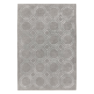 CANORA GREY Quarry Handmade Tufted Silver Rug