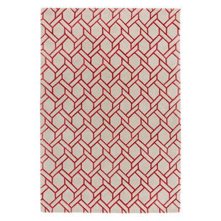 LONGSHORE TIDES Nexus Hand Tufted Fine Red Rug