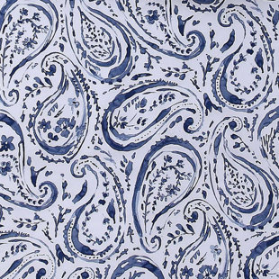 OCEANFRONT RESORT Indienne Paisley Coastal Cotton Ring Stitch Paisley Comforter Set