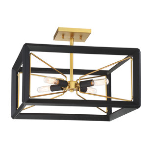 METROPOLITAN BY MINKA Sable Semi Flush Mount