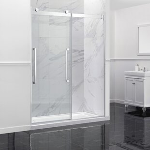 OVE DECORS Tyra-Leigh 60-in W x 78.75-in H Frameless Sliding Tempered Glass Alcove Shower Door