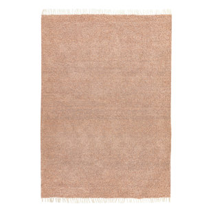 ISABELLINE Amanda Looped/Hooked Pink Rug
