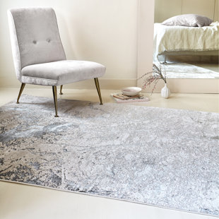 HYKKON Darian Metallic Grey/Silver Rug