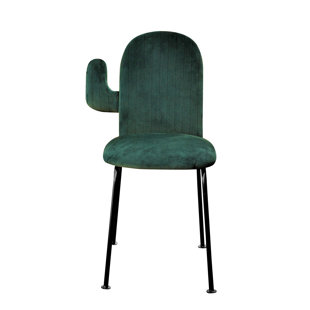 HAPPY BAROK Cactus Tufted Upholstered Side Chair