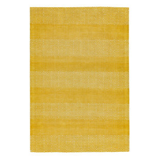 HASHTAG HOME Marcela Jute/Cotton Flatweave Yellow Rug
