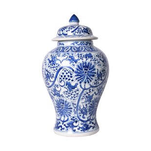 LEGEND OF ASIA White/Blue Porcelain Jar