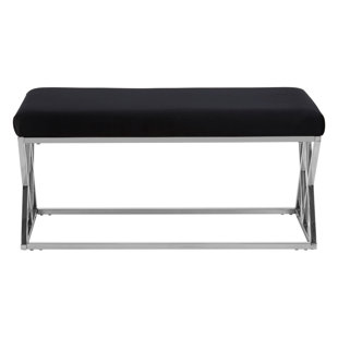 CANORA GREY Redd Velvet Upholstered Bench