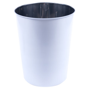 HIDE + SEEK SUPPLY CO. Luster Steel Open Waste Basket - 3.17 Gallons