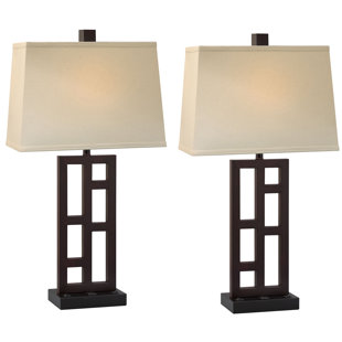 MEDALLION LIGHTING Downtown Collection Metal Table Lamp (Set of 2)