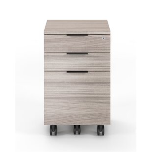 BDI Sigma 15.75'' Wide 3 -Drawer Mobile File Cabinet