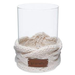 STYLE ME PRETTY 7'' H Glass Tabletop Hurricane