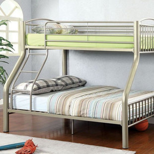 WILLIAMS IMPORT CO. Lovia Twin/Full Bunk Bed - Metallic Gold