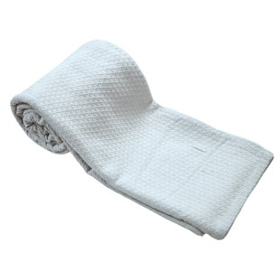 AFFINITY LINENS Casa Platino Hand Woven Throw Blanket