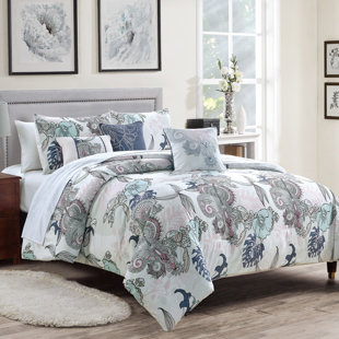 ELIGHT HOME Floral Comforter Set