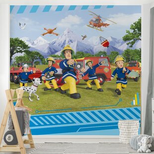 EAST URBAN HOME Strukturierte Tapete Fireman Sam – Always Ready 2,4 m x 240 cm