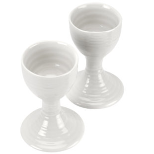 Portmeirion Sophie Conran-White Egg Cups 3.5" (Set of 2)