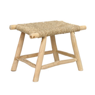 BAZAR BIZAR 45cm Tall Solid Wood Stool