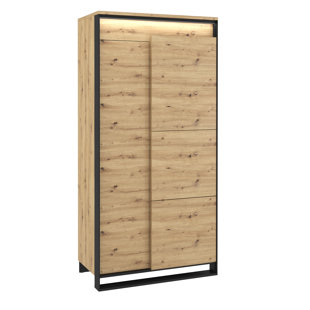 HYKKON Justus 2 Door Manufactured Wood Wardrobe