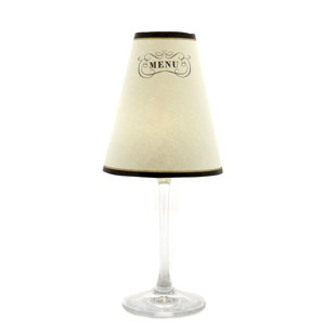 DI POTTER Paris 4.5" H Paper Bell Candelabra shade ( Clip on ) in Beige (Set of 6)