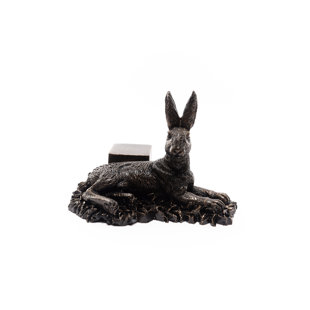 JARDINOPIA Resting Hare Bronze Coloured Planter Feet In Gift Box (Set of 3)