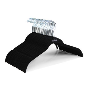 REBRILLIANT Velvet Non-Slip Standard Hanger for Dress/Shirt/Sweater (Set of 30)