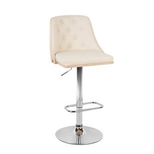 GEORGE OLIVER Berenice Height Adjustable Swivel Bar Stool