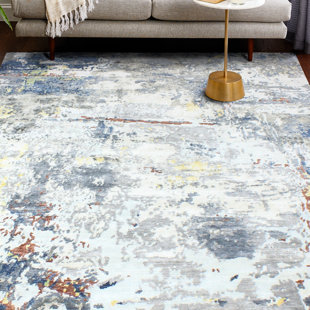 BASHIAN RUGS Cascade Hand Knotted Viscose Abstract Rug