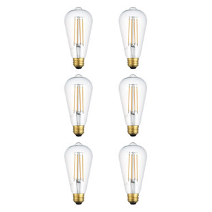 ELEGANT LIGHTING 40 Watt Equivalent ST18 E26/Medium (Standard) Dimmable 3000K LED Bulb (Set of 6)