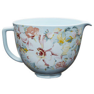 KitchenAid® 5 Quart White Gardenia Ceramic Bowl