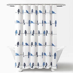 LUSH DECOR Rowley Birds Shower Curtain