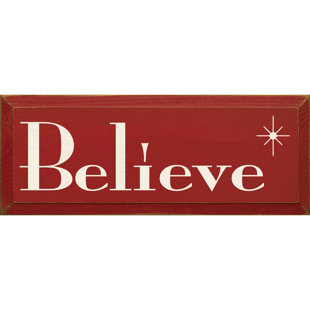 SAWDUST CITY Believe Textual Art Plaque