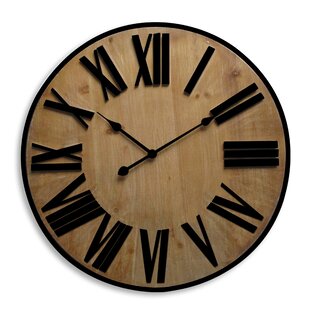 BOROUGH WHARF Oversized Moe Timber Clock - 70 cm / 27.5 in