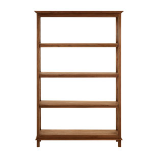 UNION RUSTIC Gayton 126cm W Solid Wood Shelving Unit