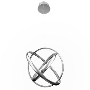 DWELED Tumbling 3 - Light Dimmable LED Globe Chandelier