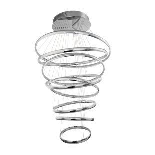 DWELED Tumbling 6 - Light Dimmable LED Tiered Chandelier
