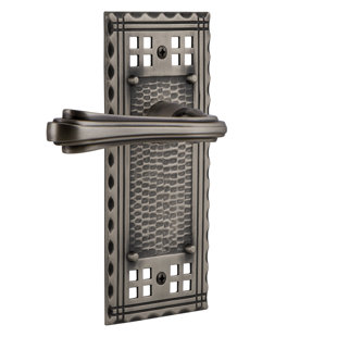 NOSTALGIC WAREHOUSE Craftsman Plate Privacy (Bed & Bath) with Fleur Lever