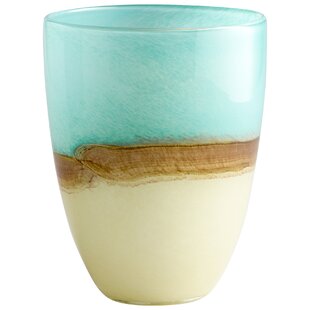 CYAN DESIGN Turquoise Earth Glass Table Vase