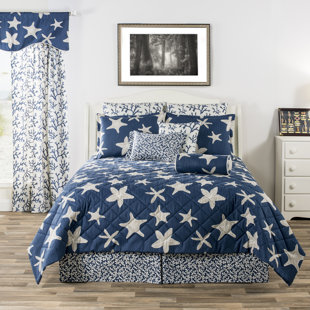VICTOR MILL Cotton Geometric Shapes Quilt Set