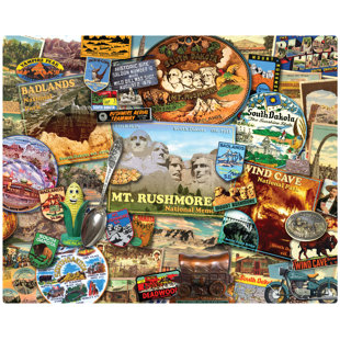 Magic Slice Plastic Mt. Rushmore and Badlands Cutting Board