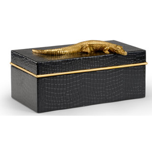CHELSEA HOUSE Alligator Wooden Decorative Box