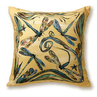 CLAY BORN TEXTILES The Natural World Collection Indoor/Outdoor Reversible Throw Pillow