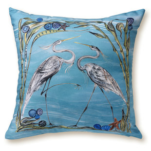 CLAY BORN TEXTILES The Natural World Collection Indoor/Outdoor Reversible Throw Pillow