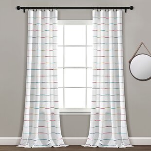 LUSH DECOR Reyna Semi Sheer Curtain Pair (Set of 2)